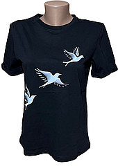 Жіноча котонова футболка НОРМА (р-ри: 44-52) T154-1 (в уп. один колір) вир-во Туреччина.
