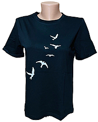 Жіноча котонова футболка НОРМА (р-ри: 44-52) T151-1 (в уп. один колір) вир-во Туреччина.