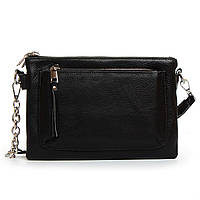 Женская сумка-клатч цвет черный ALEX RAI кожаная сумка женская сумка деловая через плечо сумка городская
