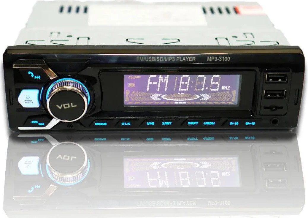 Автомагнитола 3100 Bluetooth+2xUSB+microSD+AUX 4x50W, фото 1