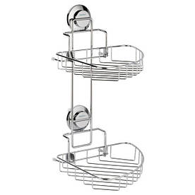Кошик на вакуумних присосках подвійний s38 212×252×373мм Aquatica 9783832