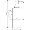 Дозатор рідкого мила Globus Lux BS8432 чорний матовий SUS304, фото 4
