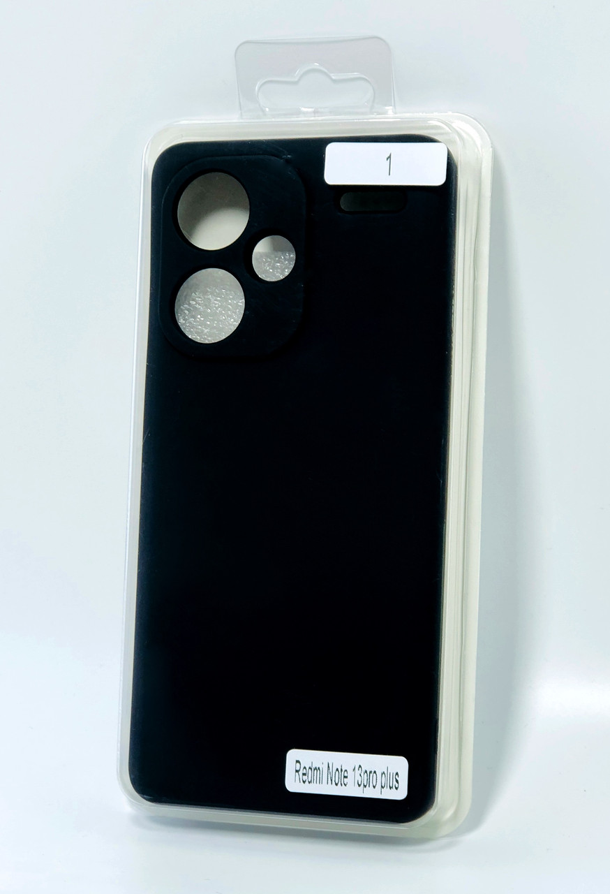 Чохол силіконовий для телефона Xiaomi Redmi Note 13ProPlus Silicone Orig FULL No1 Black 4you
