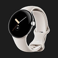 Смарт-годинник Google Pixel Watch Polished Silver Case/Chalk Active Band