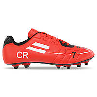 Бутсы футбольная обувь детская YUKE H8002-4 размер 32 цвет красный-черный lb