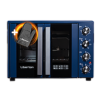 Электрическая печь духовка 60л Liberton LEO-600 Dark blue