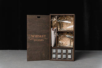 Подарунковий набір каменів та стаканів для віскі № 1 Baltic