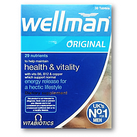 WellMan Original Vitabiotics Комплекс з 29 вітамінів та мінералів для чоловіків 30 таблеток Єгипет