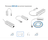 Мережна карта USB (USB to LAN) Ethernet, фото 3