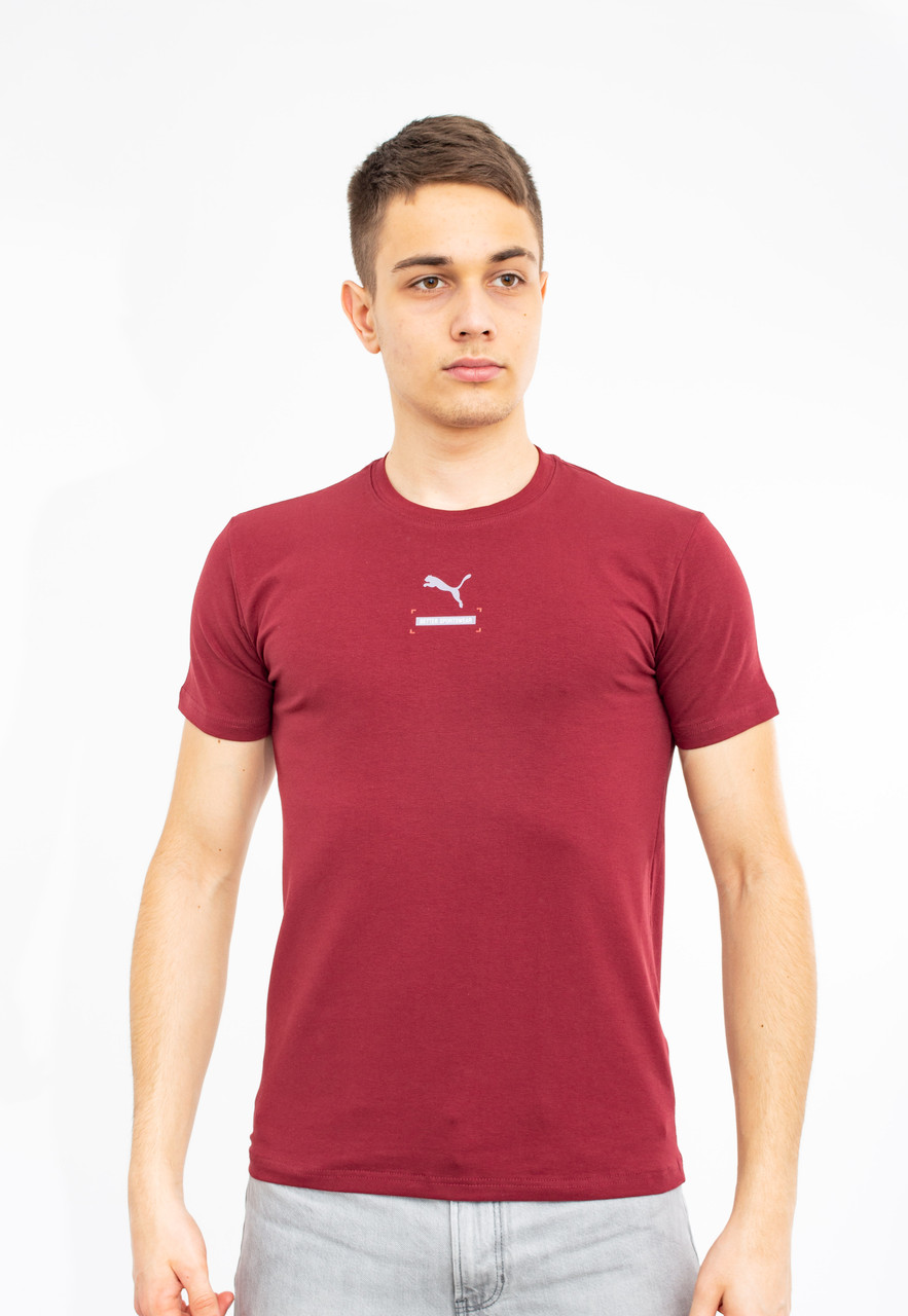 Чоловіча футболка Puma бордо