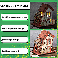 Нічник соляна лампа Соляні світильники з дерева Соляний світильник Соляні лампи та СОЛЕВНІ світильники