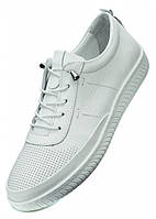 Летние белые спортивные туфли на шнурках