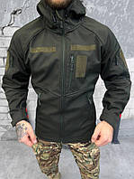 Тактическая куртка softshell софтшел олива флис  ВТ5955
