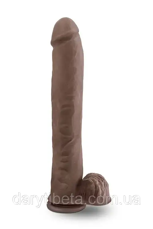 Фалоїмітатор Гігант 30,5*6 см кібершкіра AU NATUREL DADDY 14INCH SENSA FEEL DILDO