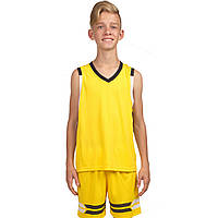 Форма баскетбольная детская Lingo LD-8019T размер XS цвет желтый-черный lb