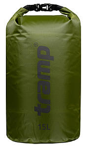 Гермомішок Tramp TRA-112 PVC Diamond Rip-Stop (Olive), 15 л