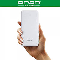 Powerbank ONDA C10S (белый) на 10000 mAh Type-C Port (легкий и портативный)