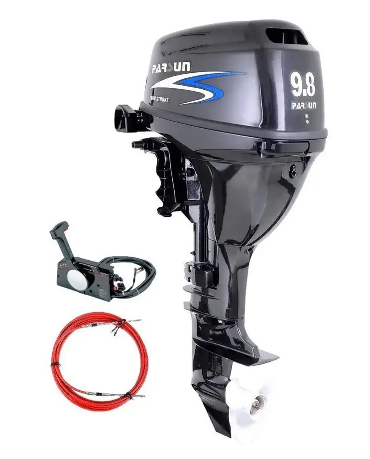 Човновий мотор Parsun F 9.8 FWL 9.8 к.с. 4-тактний підвісний з електростартером і дистанційним управлінням, фото 1