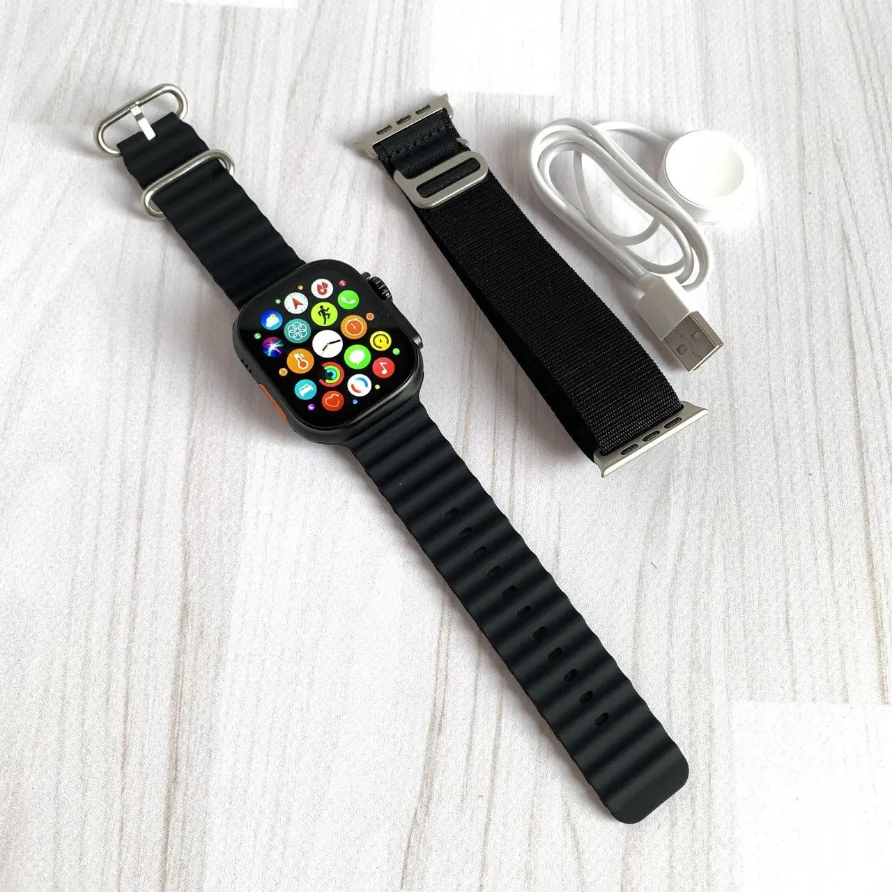 Умные смарт часы Smart Watch HW9 Ulta Max 49 mm AMOLED с функцией звонка Черные - фото 3 - id-p2027360862