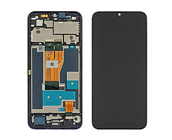 Дисплей для Realme C30s з чорним тачскрином і корпусною рамкою