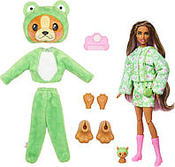Кукла Барби Сюрприз Великолепное комбо Щенок в костюме лягушки Barbie Cutie Reveal HRK24