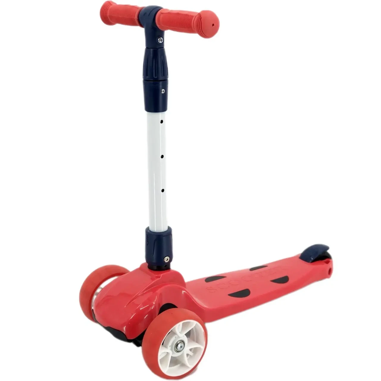 Дитячий триколісний складаний самокат Scooter з підсвіткою коліс