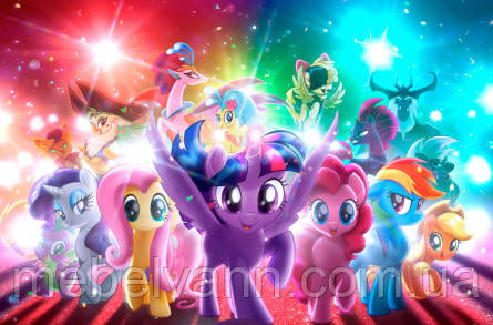 Фотошлях Chameleon Мультяшні літл поні 100х100 см, фото 1