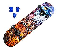 Скейтборд із захистом Scale Sports " LOVE SKATEBOARD". Навантаження до 90 кг