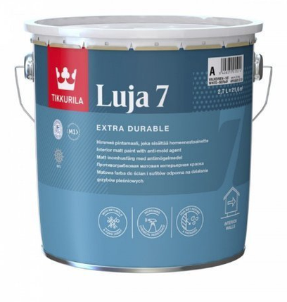 Фарба покривна матова Tikkurila Luja 7 базіс С 2,7 л., фото 1