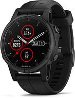 Garmin Fenix 5 Plus Sapphire Black with Black Band (010-01988-01) Спортивний годинник НОВИЙ!!!