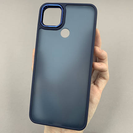 Чохол для Xiaomi Redmi 9C матовий з глянцем чохол на телефон сяомі редмі 9с темно-синій q6y, фото 1