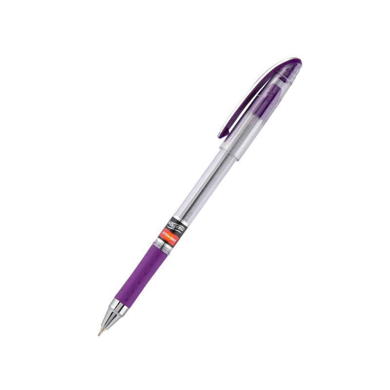 Ручка кулькова масляна Maxflow UX-117-11 пише фіолетовим