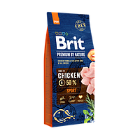 Сухой корм Brit Premium Sport для собак с повышенными физическими нагрузками со вкусом курицы 15 кг