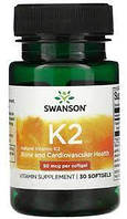 Vitamin K2 50 mcg Swanson, 30 капсул