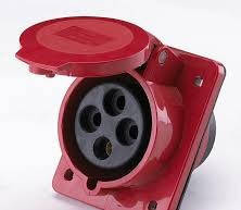 Розетка силова вбудована 424 32А 3Р+РЕ 32А 380В 52133