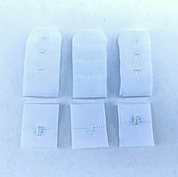 Застібки для бюстгальтерів на тканині 1 біла