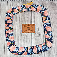 Чохол для квадратних п'ялець Nurge №4 (250*280 мм) Тюльпани на синьому