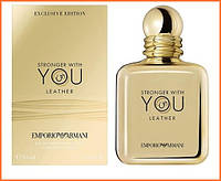 Армани Стронгер Виз Ю Лежер - Giorgio Armani Stronger With You Leather парфюмированная вода 100 ml.