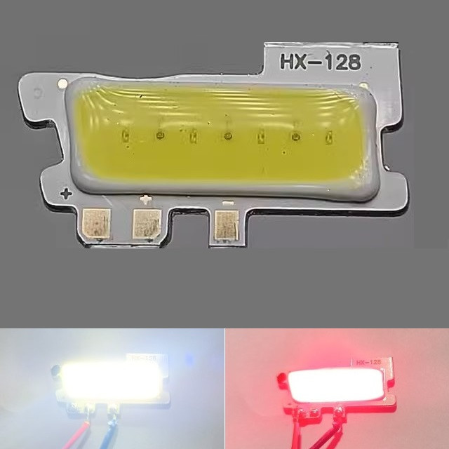 Модуль лінійка COB LED 3.2В (2,3В) білий, червоний колір алюмінієва основа 35*1 мм XH-128, фото 1