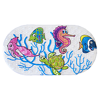 Антискользящий коврик в ванную для детей Морской конек 65*35