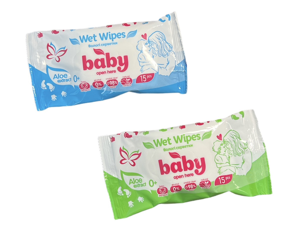 Вологі серветки Baby 15 шт.