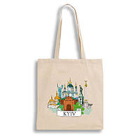 Екошопер BookOpt BK4070 quot;Київські пейзажіquot; бежевий  HS BK4070 SP