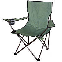 Розкладне крісло з підсклянником витримує до 100 кг із чохлом