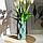 Ваза керамічна для квітів настільна 17 см "Медея" зелений Rezon V032, фото 2
