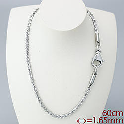 Ланцюжок "Змійка" р.60, медсплав Xuping, stainless steel, родій
