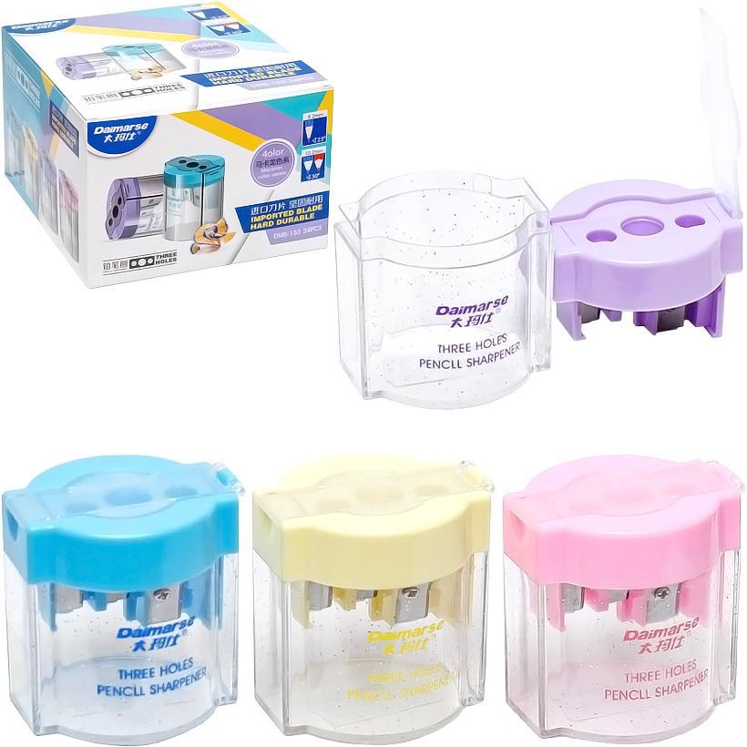 Чинка для олівців DAIMARSE з контейнером потрійна (DMS 153), фото 1