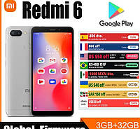 Смартфон Xiaomi Redmi 6 А 3/32GB (Grey)+чехол+захисне скло