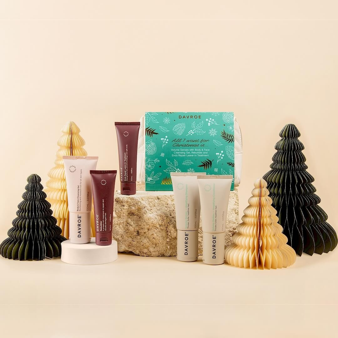 Набір для об'єму волосся Davroe Volume Senses Christmas Xmas Travel Pack