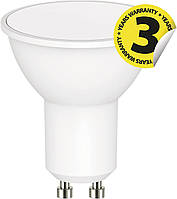 Светодиодная прожекторная лампа EMOS MR16 4,5 Вт замена галогенной лампы 32 Вт GU10 Яркость 350 люмен Холодный