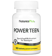 Питательная добавка для подростков, 90 таб. NaturesPlus, Power Teen